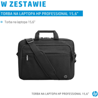 HP Torba za laptop Professional 15.6 Laptop Bag, 15.6", crna